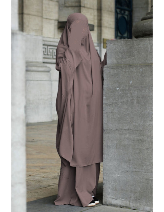 Ash Brown two piece jilbab umm hafsa