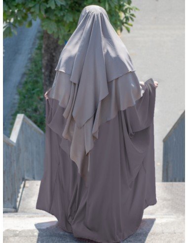 Ash Brown Butterfly abaya umm hafsa