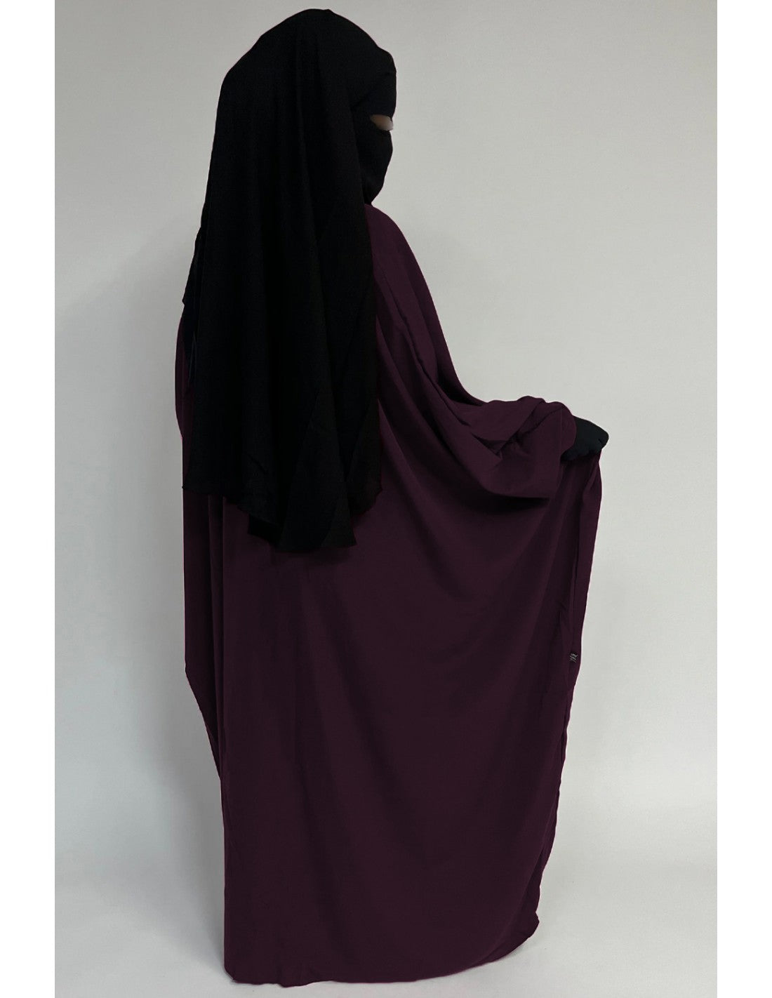 Plum Butterfly abaya umm hafsa