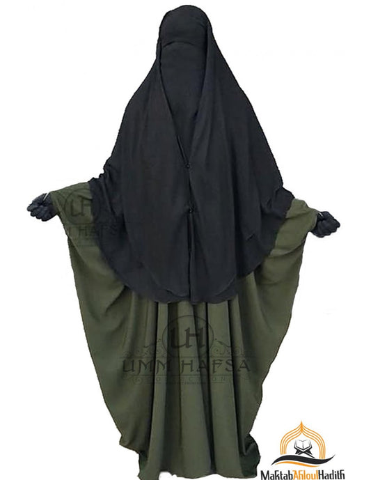 Niqab 2 Piece Clip-on Umm Hafsa 1m 50