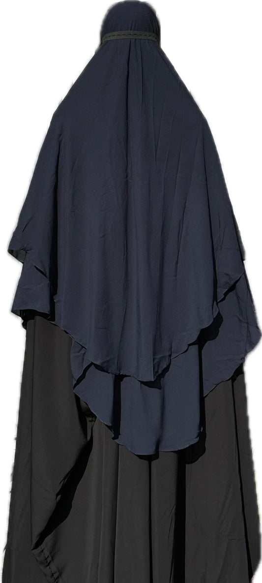 Niqab 2 Piece Clip-on Umm Hafsa 1m 25