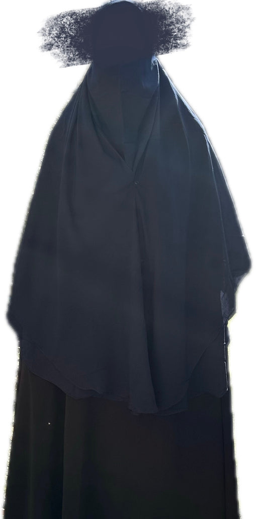 Niqab 2 Piece Clip-on Umm Hafsa 1m 25