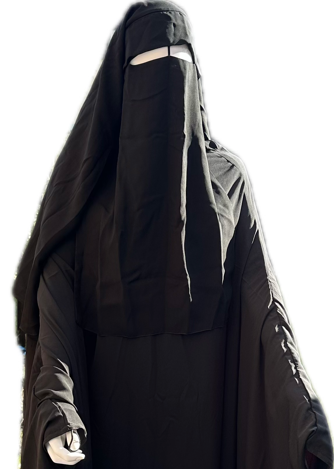 Niqab 3 Voiles Casquette 1m50 Umm Hafsa