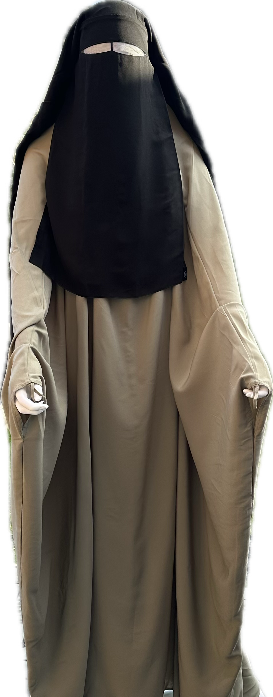 Black 3 Layer Niqab 150cm Umm Hafsa