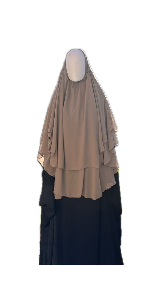 Two Layer Khimar Amira Umm Hafsa