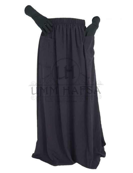 Black Jilbab Skirt ( With Pockets)