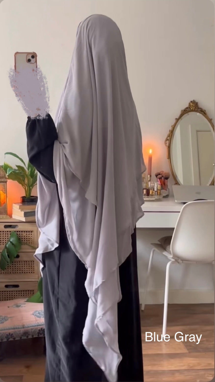 Two Layer Khimar Chiffon Umm Hafsa