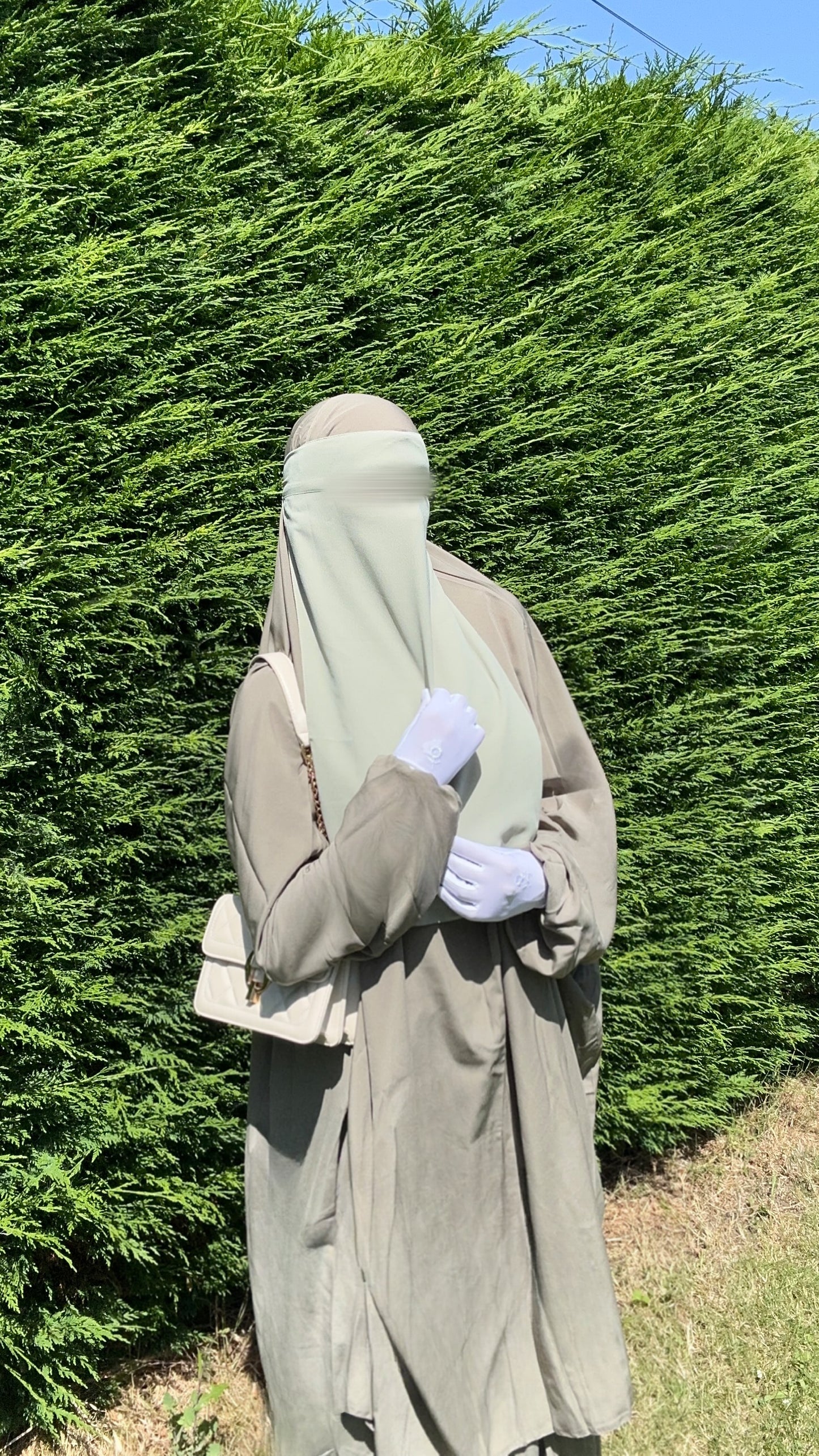 Olive Gray 2pc jilbab