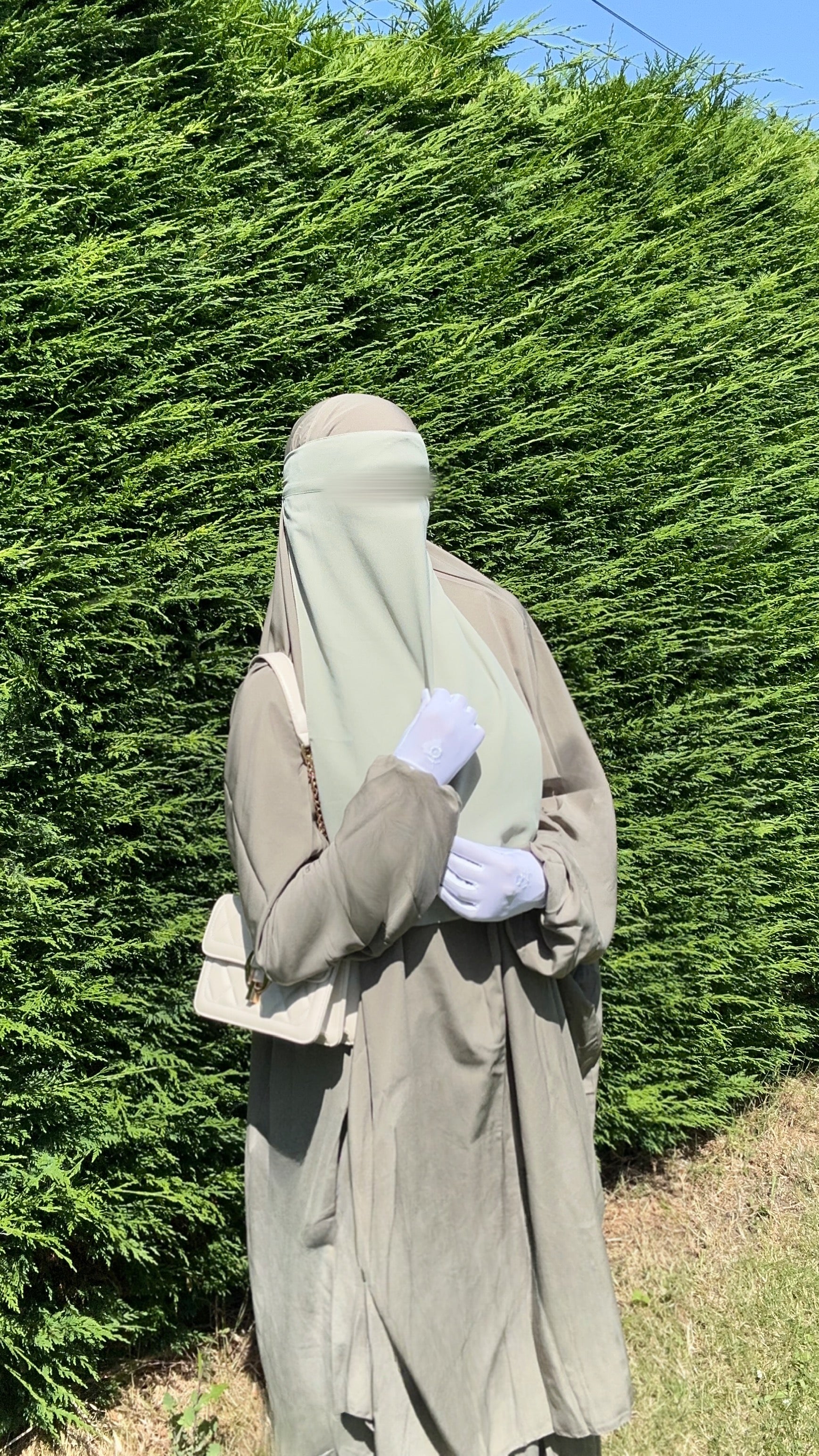 Olive Gray 2pc jilbab