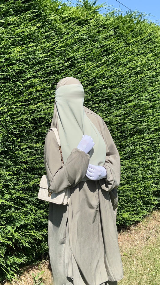 Olive Gray 2pc jilbab