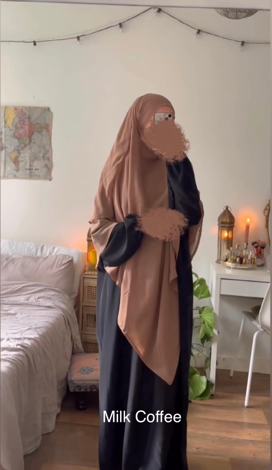 Two Layer Khimar Chiffon Umm Hafsa