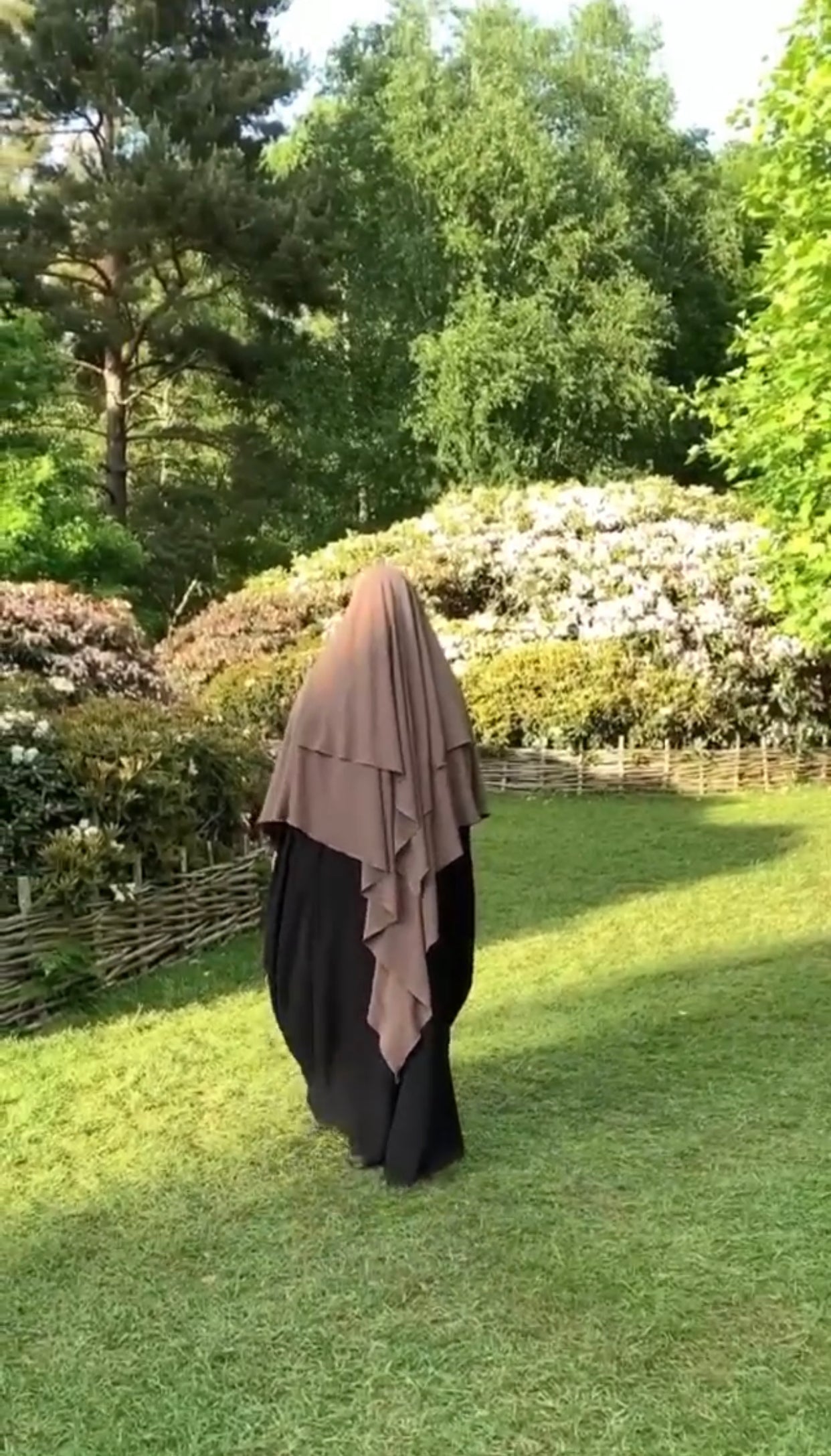 Ash Brown two layer khimar umm hafsa