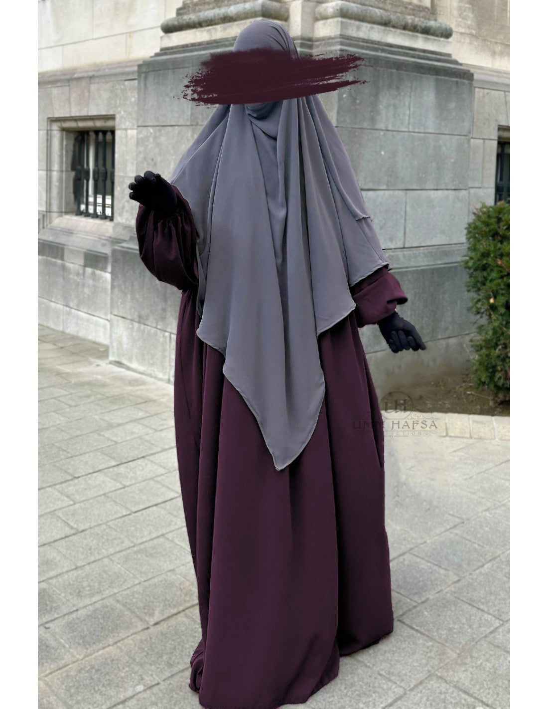 Two Layer Khimar Chiffon Umm Hafsa