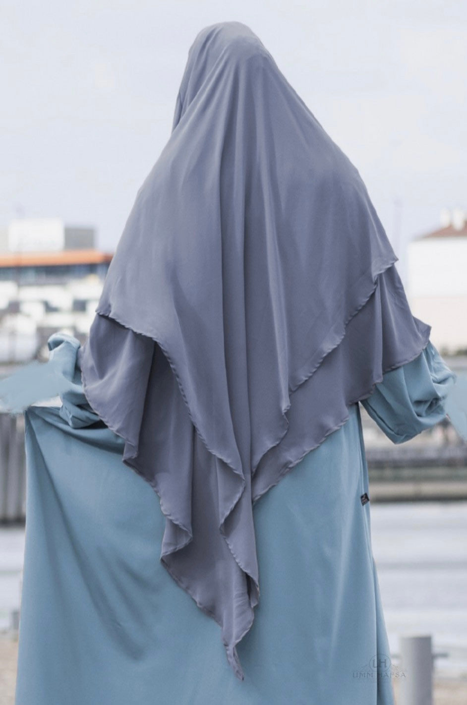 Two Layer Khimar Chiffon Umm Hafsa
