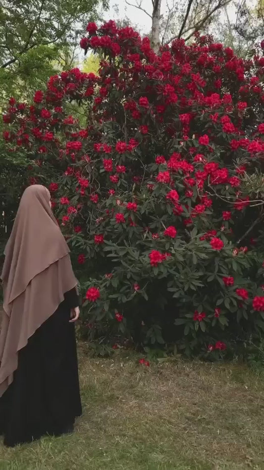 Two Layer Diamond Khimar Umm Hafsa