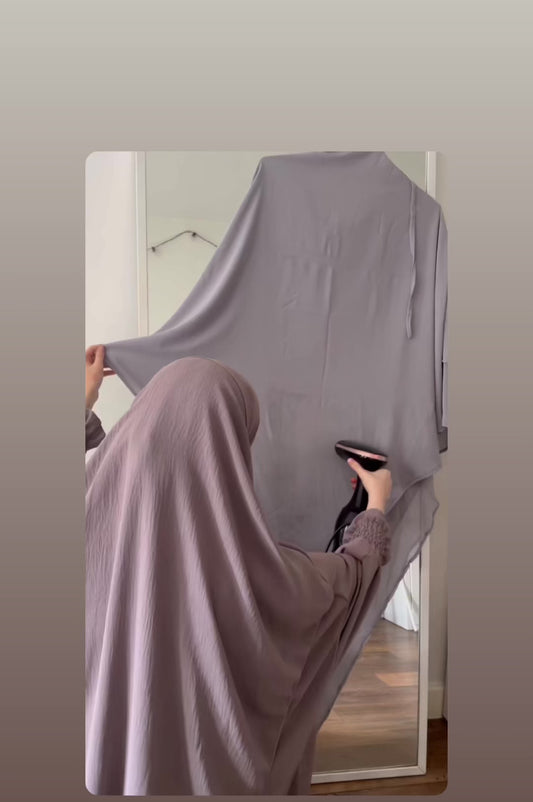 Two Layer Khimar Chiffon Umm Hafsa